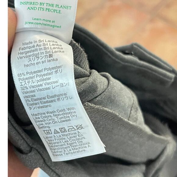 J.Crew Ruby Full Length Ruby Stretch Twill Slim Fit Trousers Size 0 NWT - Picture 9 of 11